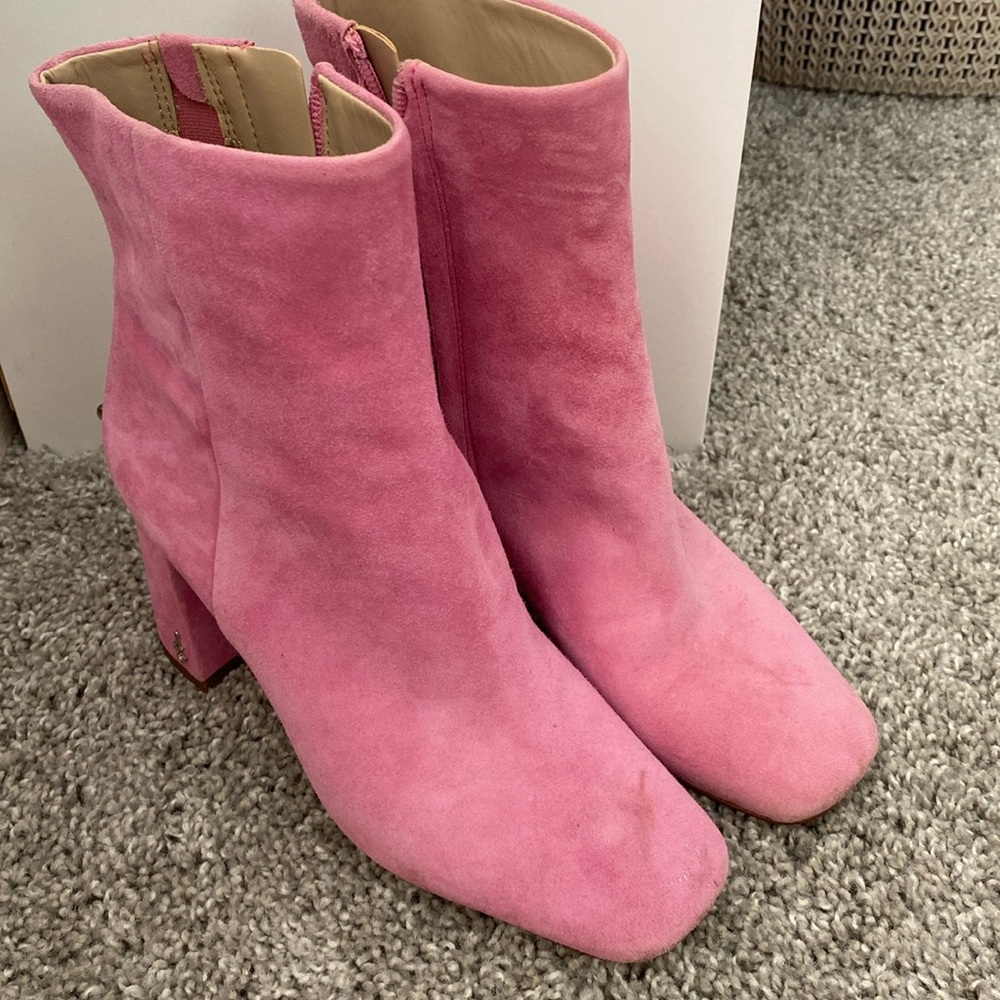 Sam edelman pink booties size 6
